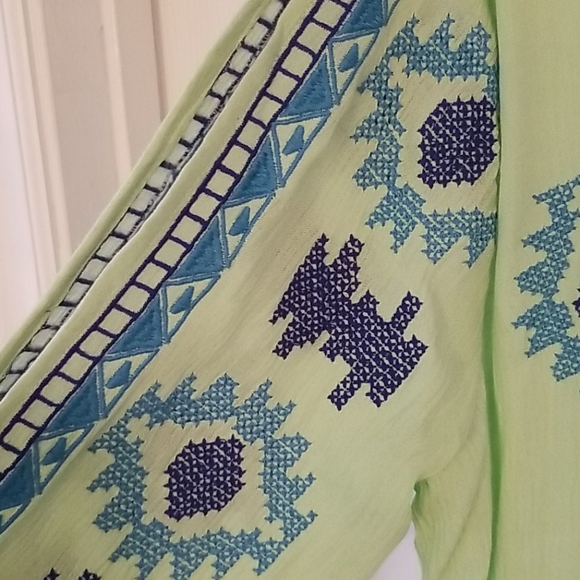 America & Beyond Embroidered Kaftan size L - Picture 3 of 12